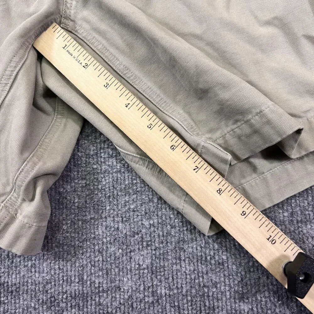 The North Face Shorts Men Small Beige Chino Cotton Elastic Waist Belted 8 Inseam